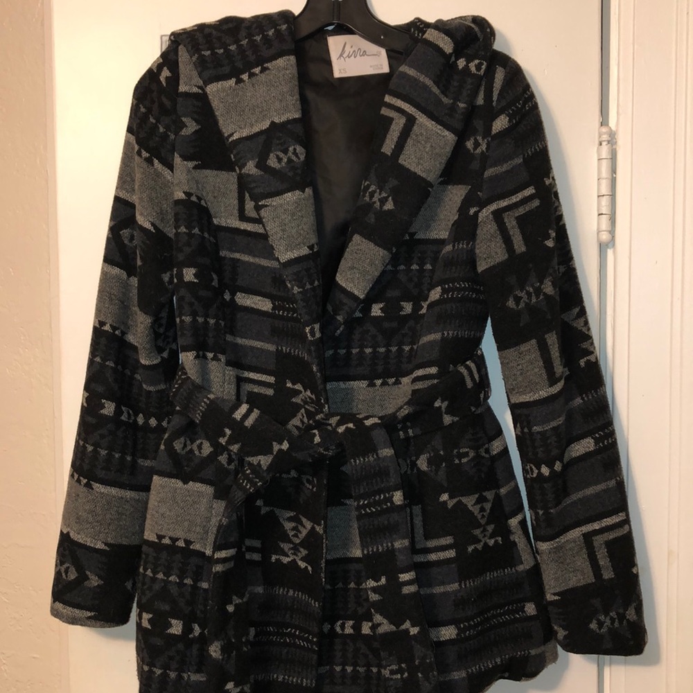 Kirra printed pea coat